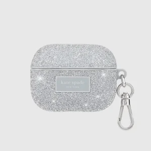 kate spade new york Crystal Pavé Silver - AirPods Pro 1 & 2