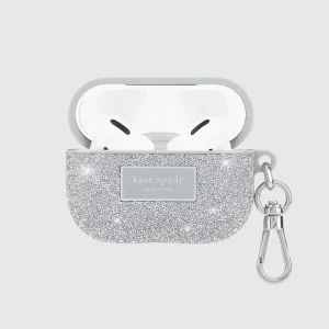 Alternative view of kate spade new york Crystal Pavé Silver - AirPods Pro 1 & 2