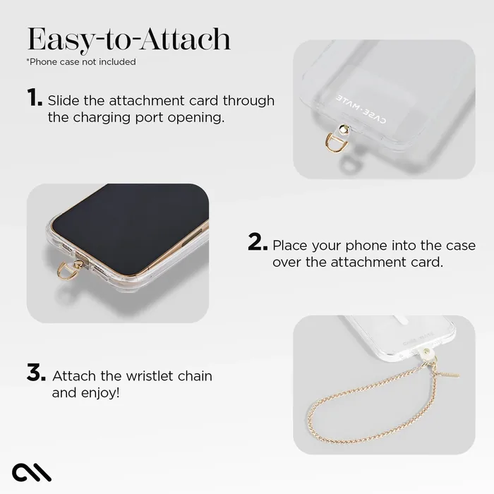 Dainty Gold Chain Phone Charm - Image 8
