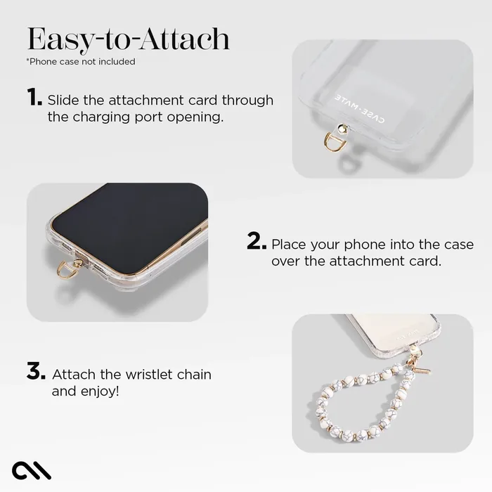 White Marble Phone Charm - Image 4