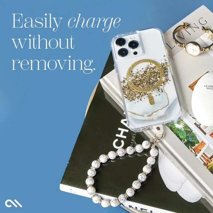 White Marble Phone Charm - Image 6