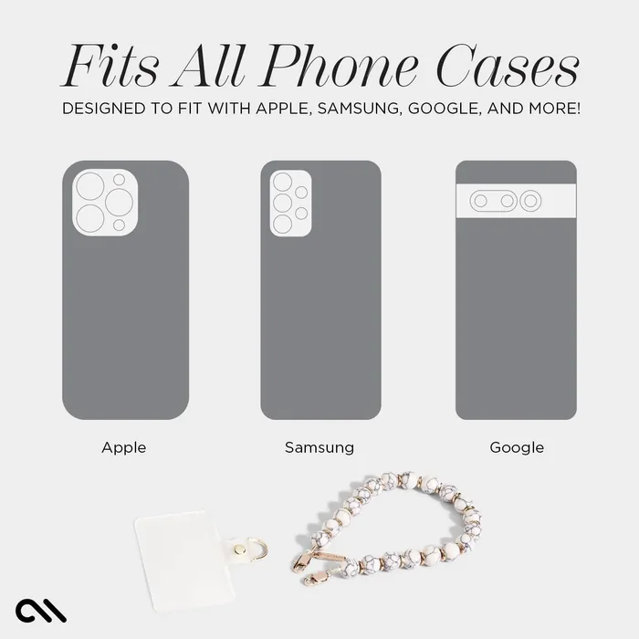 White Marble Phone Charm - Image 8