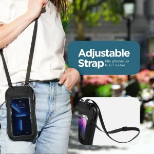 Alternative view of Phone Crossbody (Black) - Phone Pouch