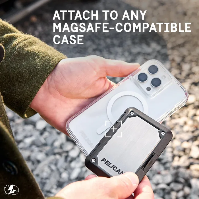 Pelican Shield MagSafe RFID Blocking Wallet Brushed Titanium - Image 7