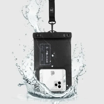 Pelican Marine Waterproof Floating Pouch XL (Stealth Black) - Phone Pouch