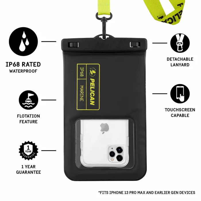Pelican Marine Waterproof Floating Pouch XL (Stealth Black) - Phone Pouch - Image 5