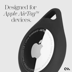 Alternative view of Tough Sport AirTag Case 4 Pack (Black) - AirTag Case