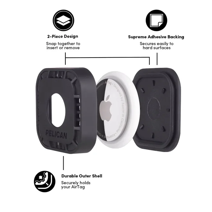 Pelican Protector AirTag Sticker Mount (Orange) - AirTag Case - Image 4
