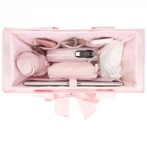 A top view of the the tote organizer #color_ballet pink