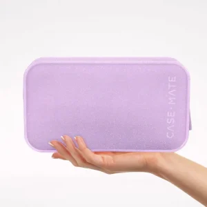 Purple case held by a hand on a white background #color_stardust twinkle