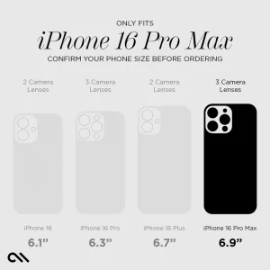 ONLY FITS IPHONE 16 PRO MAX. CONFIRM YOUR PHONE SIZE BEFORE ORDERING.
