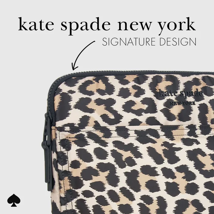 kate spade new york Classic Leopard Puffer Sleeve - Laptop Sleeve 16" - Image 2
