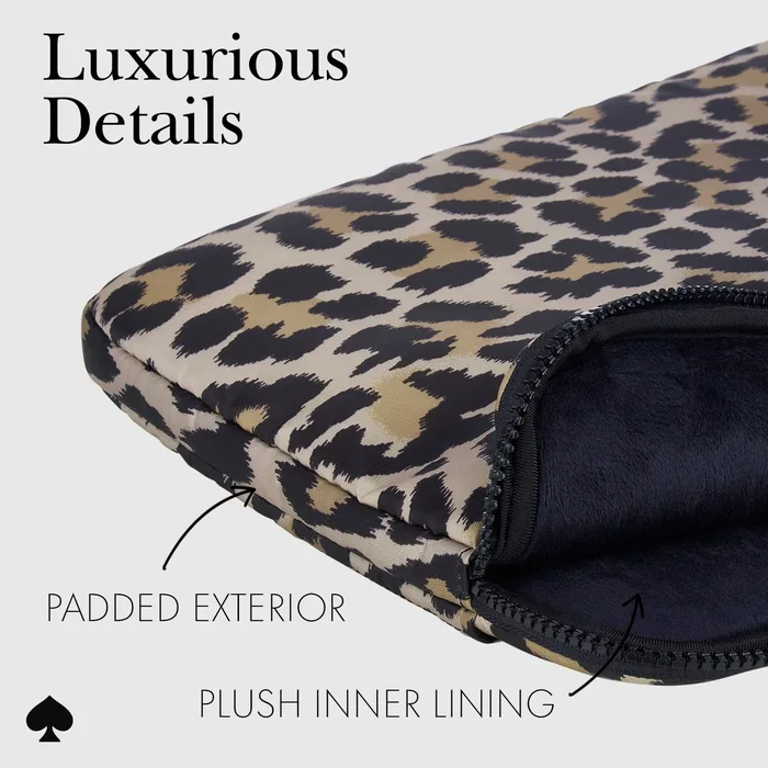 kate spade new york Classic Leopard Puffer Sleeve - Laptop Sleeve 16" - Image 3