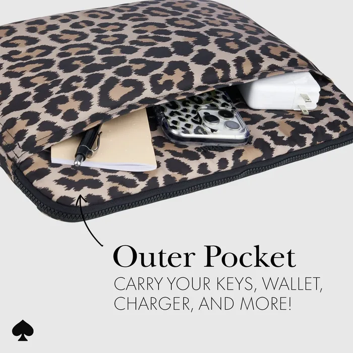 kate spade new york Classic Leopard Puffer Sleeve - Laptop Sleeve 16" - Image 4