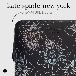 Alternative view of kate spade new york Hollyhock Iridescent Black Puffer Sleeve - Laptop Sleeve 16"