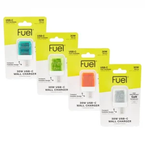 Alternative view of Fuel 30W Translucent Wall Chargers (Multicolor 4 Pack)