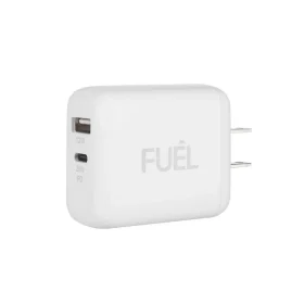 FUEL 32W Dual USB C/A Wall Charger - White