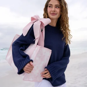 Alternative view of The Tote Duo - Ballet Pink Afternoon Rosé Bow & Clear Quilted Ditsy Floral