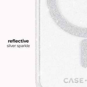reflective silver sparkle