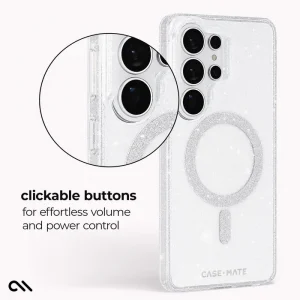 clickable buttons for effortless volume and power control