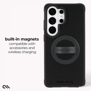 Built-in magnets compatible with accessories and wireless charging
