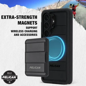extra-strength magnets support with wireless charging and accessories