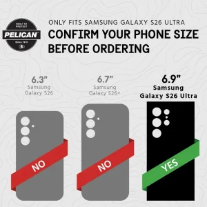 Only fits samsung galaxy S26 ultra, confirm your phone size before ordering, 6.9