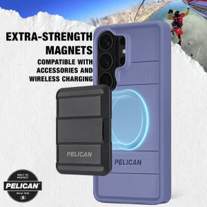 Extra-strength magnets compatible with accessories and wireless charging