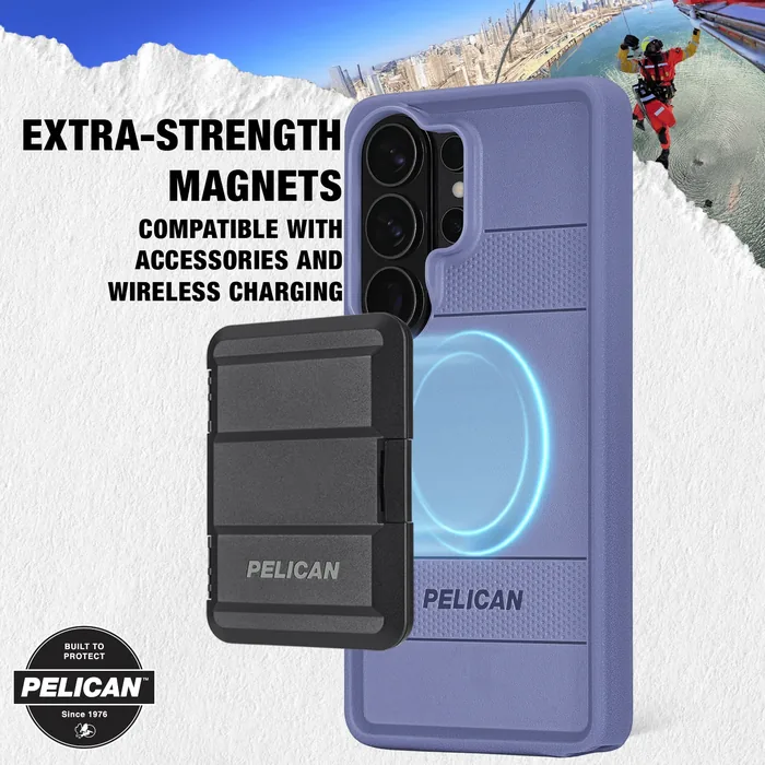 Extra-strength magnets compatible with accessories and wireless charging