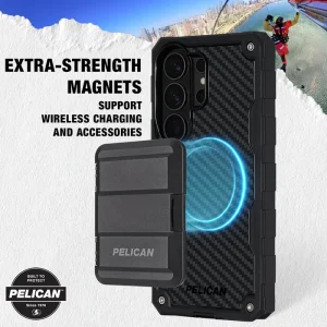 Extra-strength magnets support wireless charging and accessories