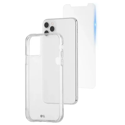 Tough Clear Case + Screen Protector - iPhone 11 Pro