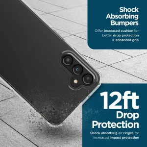 Alternative view of Tough Clear Case + Screen Protector - Samsung Galaxy A14 5G
