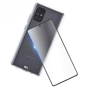 Alternative view of Tough Clear Case + Screen Protector - Galaxy A71 5G