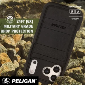 Alternative view of Pelican Voyager Black MagSafe - iPhone 17 Pro