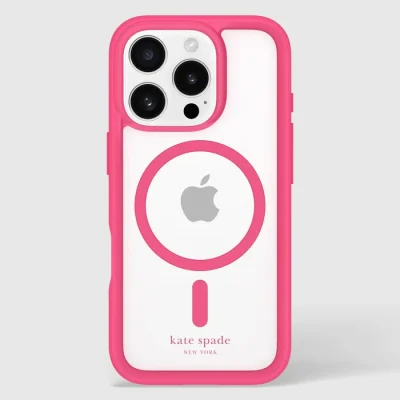 kate spade new york Ultra Protective Pom Pom Pink MagSafe - iPhone 16 Pro