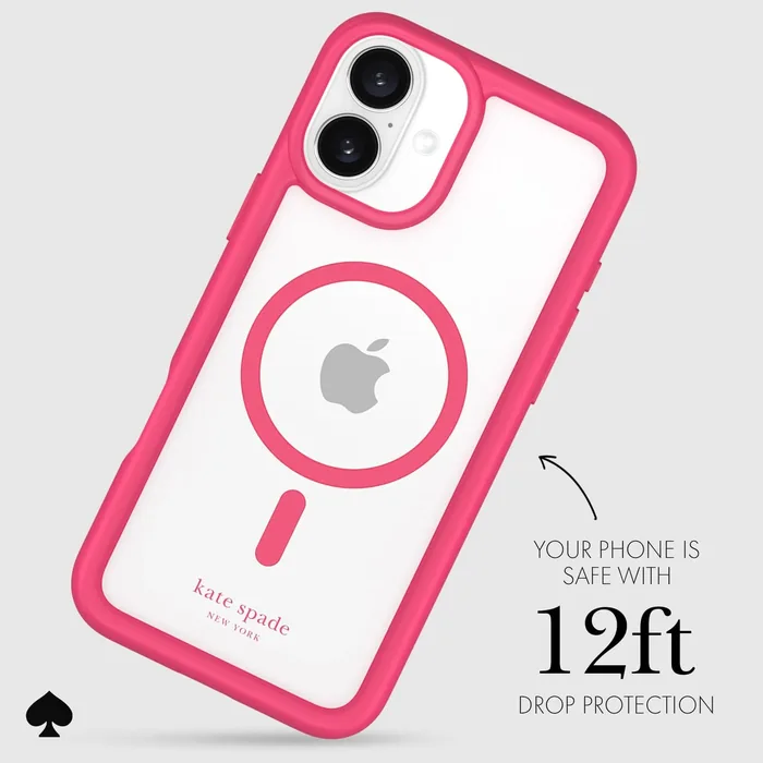 kate spade new york Ultra Protective Pom Pom Pink MagSafe - iPhone 16 Plus - Image 2