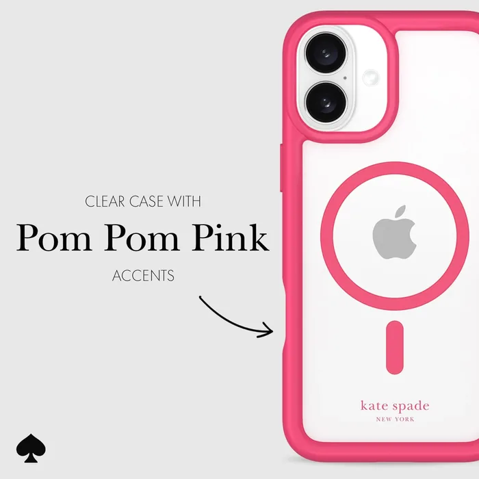 kate spade new york Ultra Protective Pom Pom Pink MagSafe - iPhone 16 Plus - Image 5