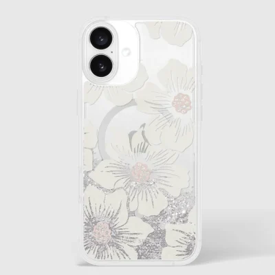 kate spade new york Liquid Glitter Hollyhock MagSafe - iPhone 16 Plus
