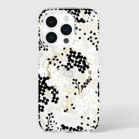 kate spade new york Tough Multi Floral Black and White MagSafe - iPhone 15 Pro