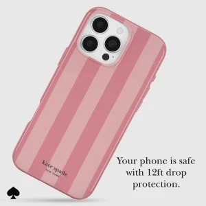 Alternative view of kate spade new york Stripe Rose Coral MagSafe - iPhone 16 Pro Max