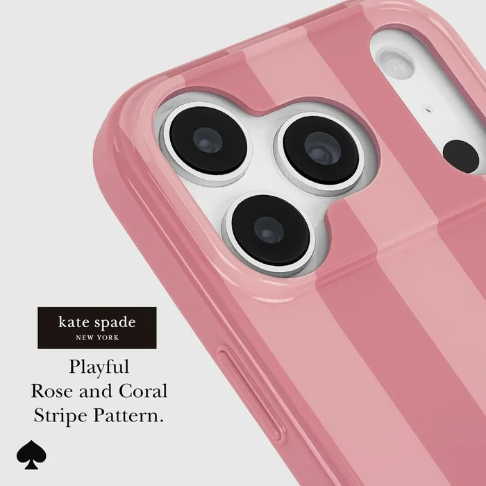 kate spade new york Stripe Rose Coral MagSafe - iPhone 17 Pro - Image 4