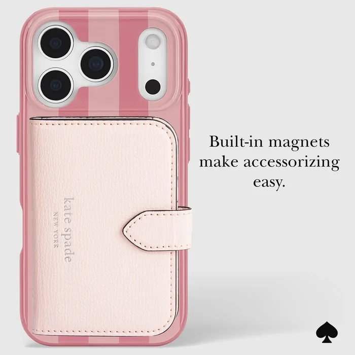 kate spade new york Stripe Rose Coral MagSafe - iPhone 17 Pro - Image 5