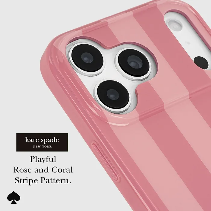 kate spade new york Stripe Rose Coral MagSafe - iPhone 17 Pro Max - Image 4