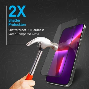 Alternative view of Pelican Ultra Glass Screen Protector - iPhone 14 Pro