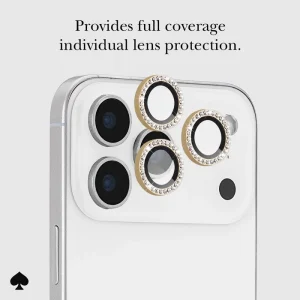 Alternative view of kate spade new york Camera Lens Protector Set in Stone Gold - iPhone 17 Pro / 17 Pro Max