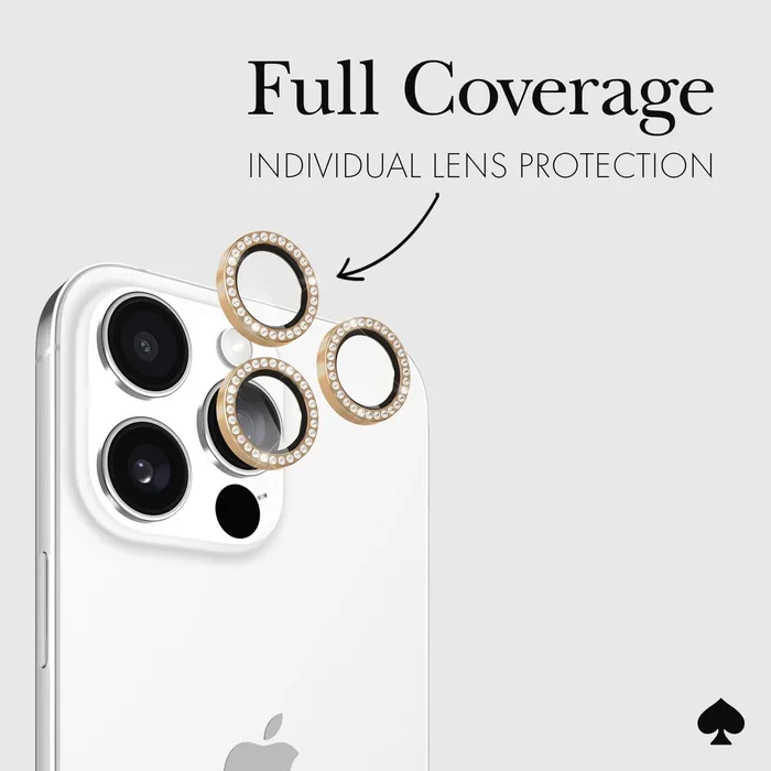kate spade new york Camera Lens Protector Set in Stone - iPhone 16 Pro / 16 Pro Max - Image 3
