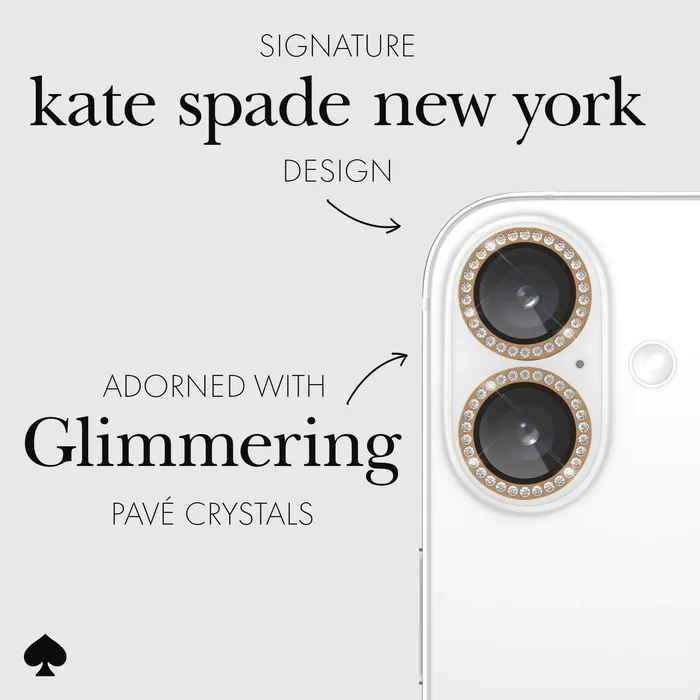 kate spade new york Camera Lens Protector Set in Stone - iPhone 16 / 16 Plus - Image 3