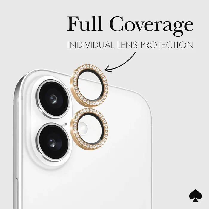 kate spade new york Camera Lens Protector Set in Stone - iPhone 16 / 16 Plus - Image 4