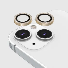 kate spade new york Camera Lens Protector Set in Stone Gold - iPhone 15 / 15 Plus