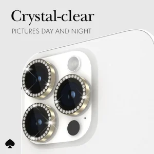 Alternative view of kate spade new york Camera Lens Protector Set in Stone Gold - iPhone 14 Pro / Pro Max